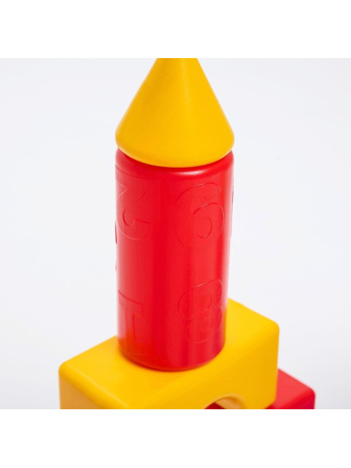 Кубики детские, пластиковые, цветные, 21 штука, 6×6 см