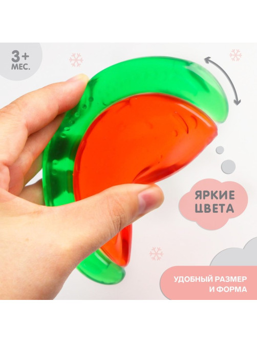 Прорезыватель охлаждающий с водой «Арбуз», от 3 мес., Крошка Я