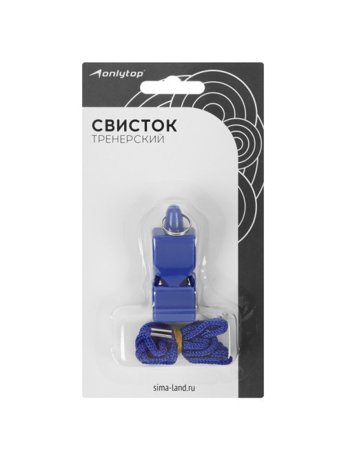 Свисток тренерский ONLYTOP, пластиковый, МИКС