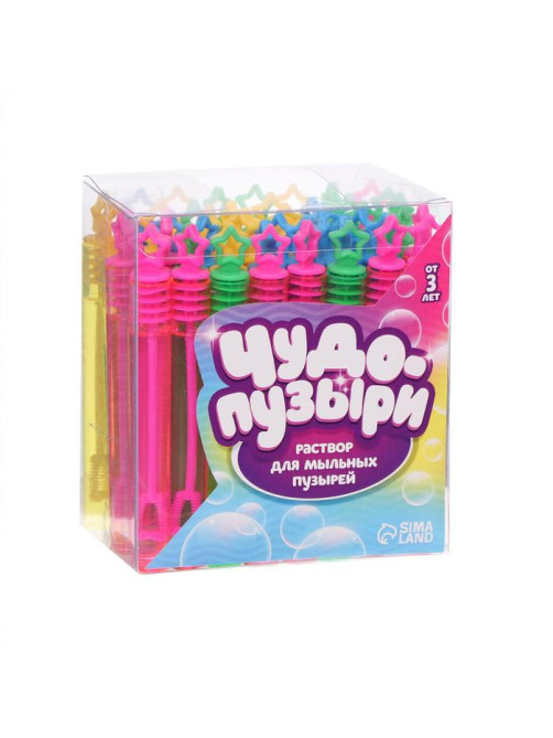 Мыльные пузыри нелопающиеся Funny toys «Звёздочки», 5 мл, МИКС