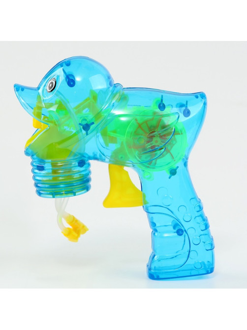 Генератор-пистолет мыльных пузырей Funny toys «Утка», прозрачный, МИКС