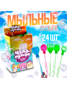 Мыльные пузыри Funny toys «Цветные инструменты», 45 мл, МИКС