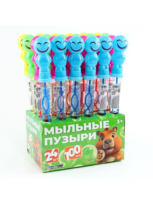 Мыльные пузыри Funny toys «Эмоции», МИКС, 100 мл