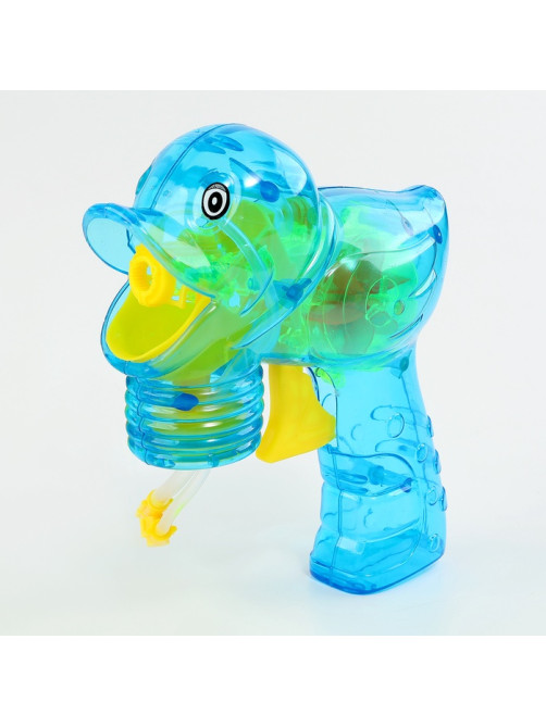 Генератор-пистолет мыльных пузырей Funny toys «Утка», прозрачный, МИКС