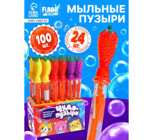 Мыльные пузыри Funny toys «Гиганты» колба 36 см, 100 мл, МИКС