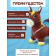 Попрыгун «Лошадка» ZABIAKA, 57×27×50 см, коричневый