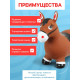 Попрыгун «Лошадка» ZABIAKA, 55×29×50 см, коричневый