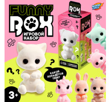 Игрушка - сюрприз Funny Box «Пушистые зверята»: фигурка, наклейки, МИКС