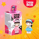 Игрушка - сюрприз Funny Box «Девочка с мишкой»: фигурка, радуга, наклейки, МИКС