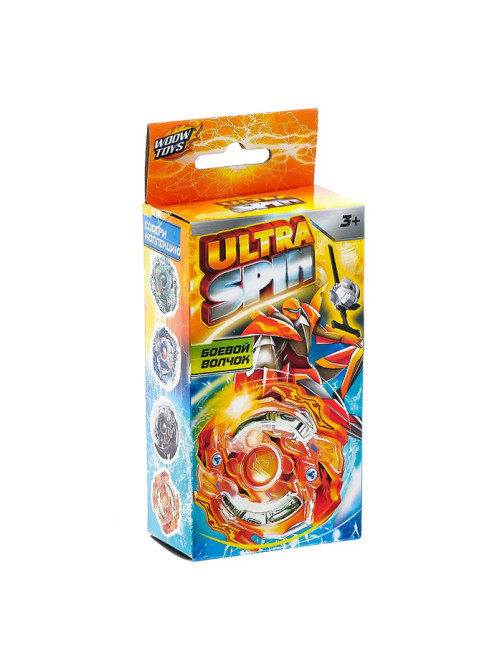 Волчок ULTRA SPIN, с устройством для запуска из двух частей, цвет МИКС