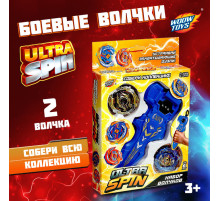Боевой волчок ULTRA SPIN, волчок, устройство для запуска с хватом, цвет МИКС