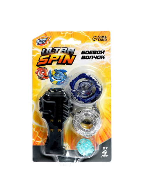 Боевой волчок ULTRA SPIN, с устройством для запуска, цвет МИКС