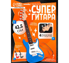 Игрушка музыкальная «Гитара рокер», звуковые эффекты, цвет синий
