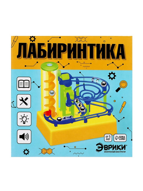 Конструктор электронный «Лабиринтика», световые и звуковые эффекты, 20 деталей