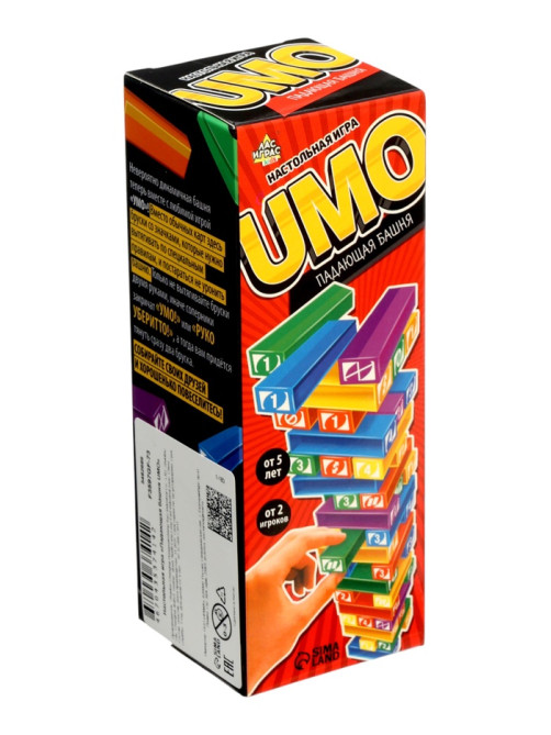 Настольная игра «Падающая башня UMO», от 2 игроков, 5+