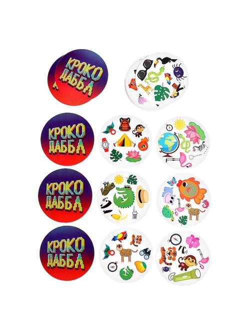 Настольная игра для детей на реакцию Лас Играс KIDS «Крокодаббл», 2-4 игрока, 5+