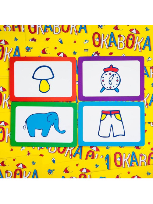 Настольная подвижная игра «ОКАВОКА» с текстильным полем, 50 карт, 3+