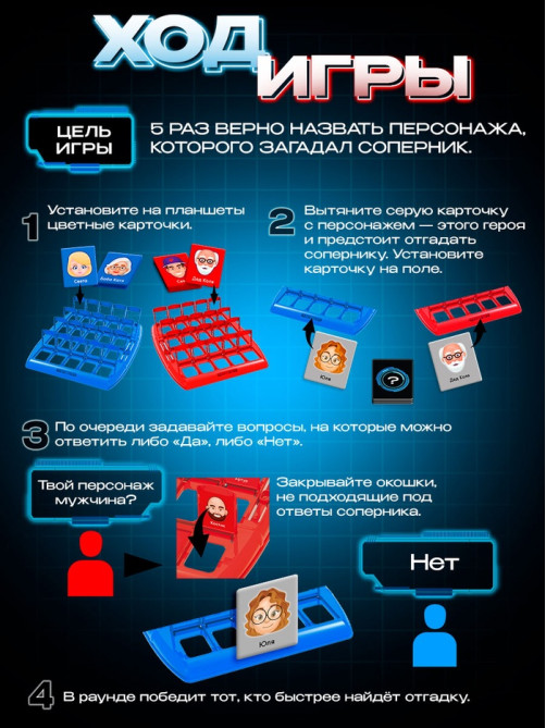 Настольная игра Лас Играс KIDS «Особые приметы», 2 игрока, 5+