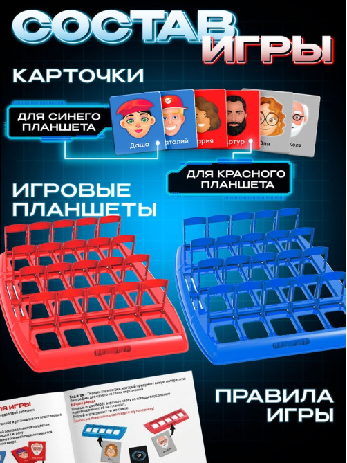 Настольная игра Лас Играс KIDS «Особые приметы», 2 игрока, 5+