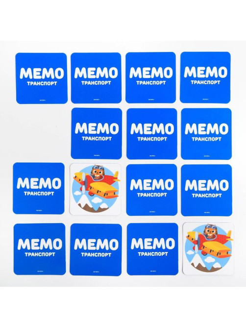 Настольная игра «Мемо. Транспорт», 28 карт, 3+