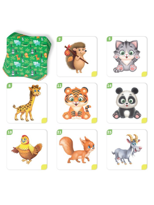 Настольная игра «Мемо для малышей. Животные», 50 карт, 3+