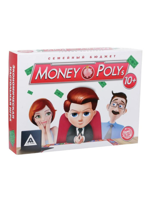 Настольная экономическая игра «MONEY POLYS. Семейный бюджет», 240 банкнот, 10+