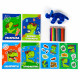 Набор в дорогу с мягкой игрушкой Milo toys «Динозавр», 8 предметов