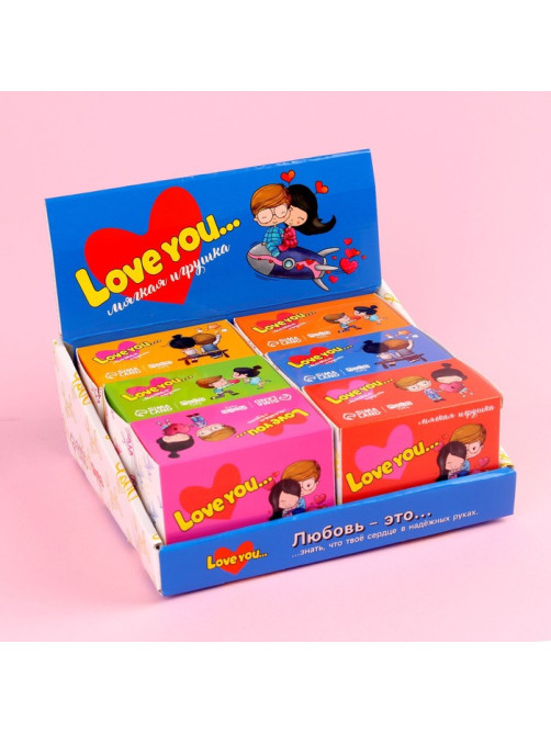 Мягкая игрушка Milo toys «Моей половинке», зайчик, МИКС, в шоубоксе
