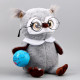 Мягкая игрушка Milo toys «1 сентября: Совушка с глобусом», серая
