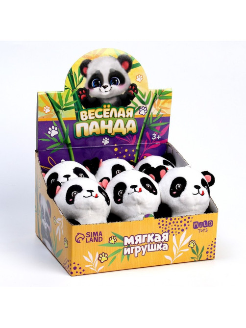 Мягкая игрушка Milo toys «Весёлая панда», 11 см