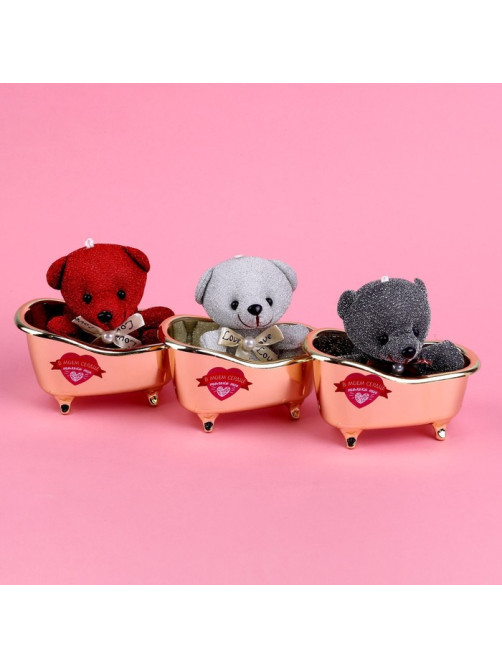 Мягкая игрушка Milo toys «В моём сердце только ты», медведь, МИКС