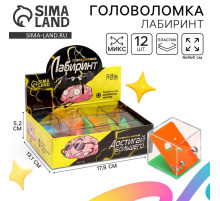 Головоломка лабиринт «Достигай большего», МИКС, в шоубоксе