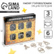 Головоломка металлическая Puzzle «Загадки Древнего Египта», набор 6 шт.