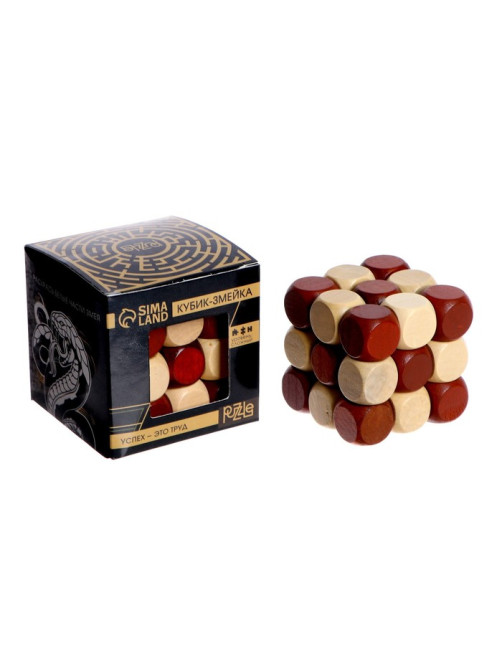 Головоломка Игры разума Puzzle «Кубик-змейка»