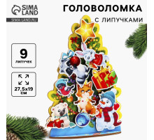Головоломка с липучками Лесная мастерская «Нарядная гостья»