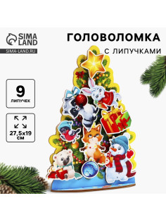 Головоломка с липучками Лесная мастерская «Нарядная гостья»