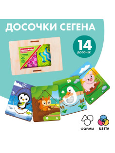 Досочки Сегена Лесная мастерская «Кто где живёт»