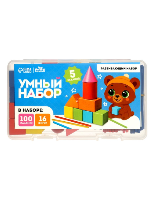Кубики, счётный материал Лесная мастерская «Умный набор»