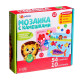 Мозаика, по методике Монтессори, 54 камешка, 10 заданий, 3+