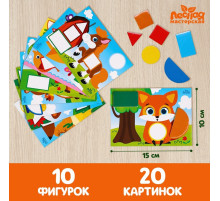 Мозаика с шаблонами IQ-ZABIAKA «Животные мира»