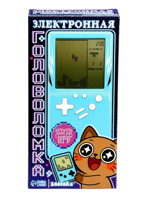 Электронная игра ZABIAKA «Котик», 8 игр
