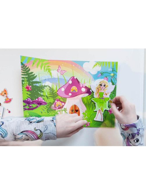 Магнитная игра «Одень куклу: волшебный мир»