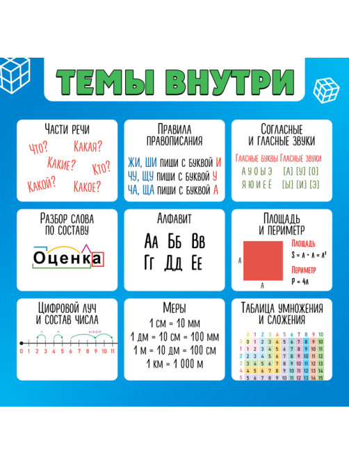 Развивающий трансформер «Умникуб: Русский язык и математика», 3+