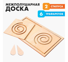 Развивающая игрушка нейротренажер для детей Лесная мастерская «Межполушарная доска. Простые фигуры»