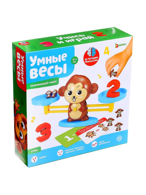 Развивающий набор IQ-ZABIAKA «Умные весы», по методике Монтессори