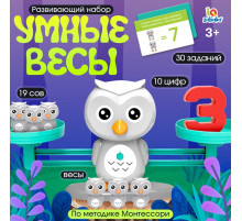 Детские развивающие математические весы IQ-ZABIAKA «Умные весы. Учусь считать», по методике Монтессори