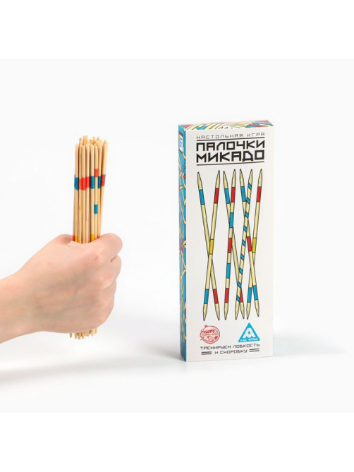 Настольная игра «Палочки Микадо», 31 деревянная палочка, 5+