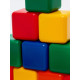 Кубики детские, пластиковые, цветные, 9 штук, 4×4 см