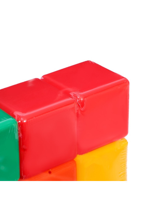 Кубики детские, пластиковые, цветные, 9 штук, 6×6 см