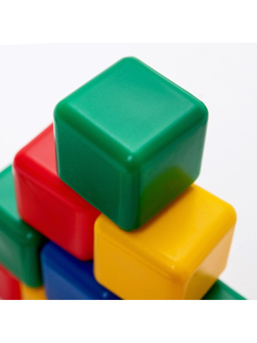 Кубики детские, пластиковые, цветные, 20 штук, 4×4 см